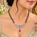 92.5 STERLING SILVER MANGALSUTRA – Model Wear View