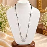 92.5 STERLING SILVER MANGALSUTRA – Back / Stamp View