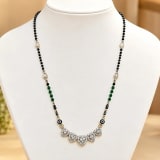 92.5 STERLING SILVER MANGALSUTRA – Back / Stamp View