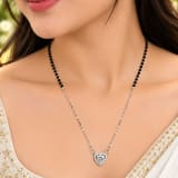92.5 STERLING SILVER MANGALSUTRA – Model Wear View