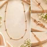 925 STERLING SILVER ROSE-GOLD CHAIN – Front View