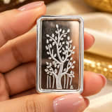 999.0 SILVER COIN WITH CARD – Model Wear View
