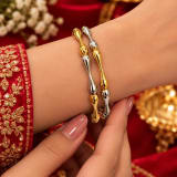 925 Silver 92.5 BANGLE 2.6 SIZE – Model Wear View
