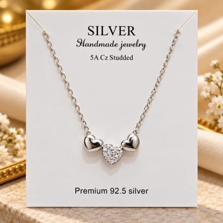 92.5 STERLING SILVER ITALIAN CHAIN PENDANT – 92.50 % silver