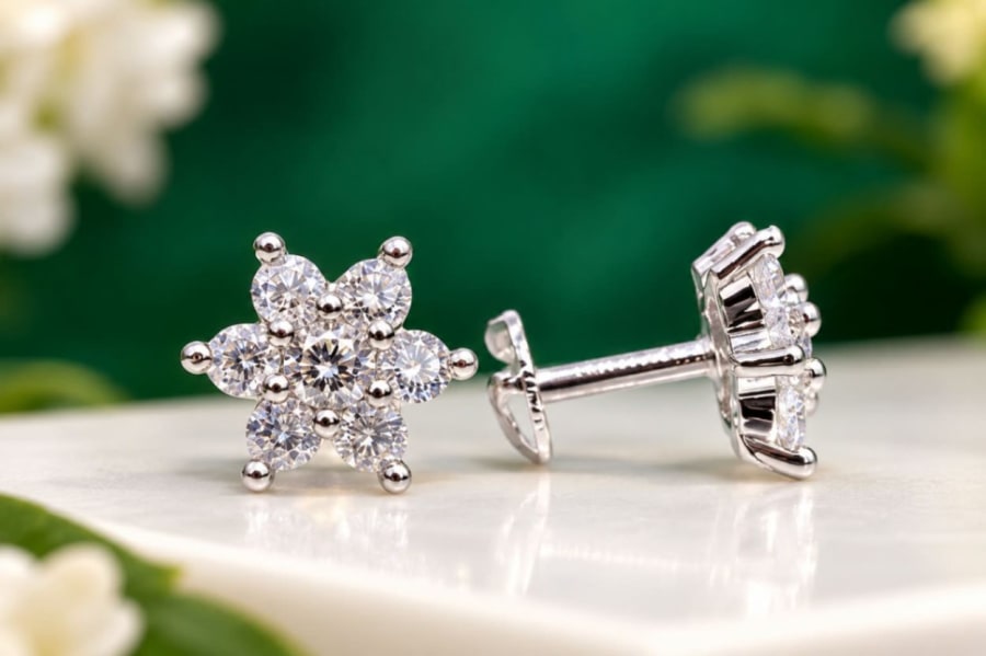 925 Silver STUDS(TOPS) – Front View