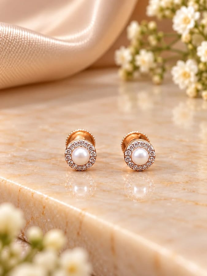 92.5 STERLING SILVER STUDS – Front View