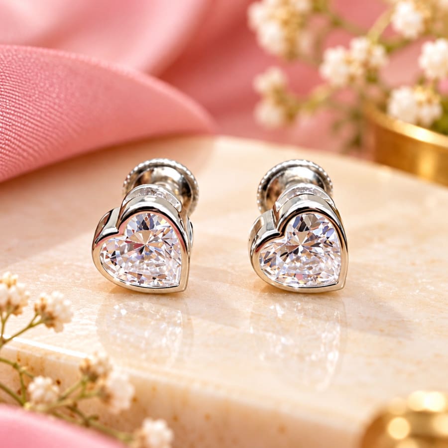 92.5 STERLING SILVER STUDS – Front View