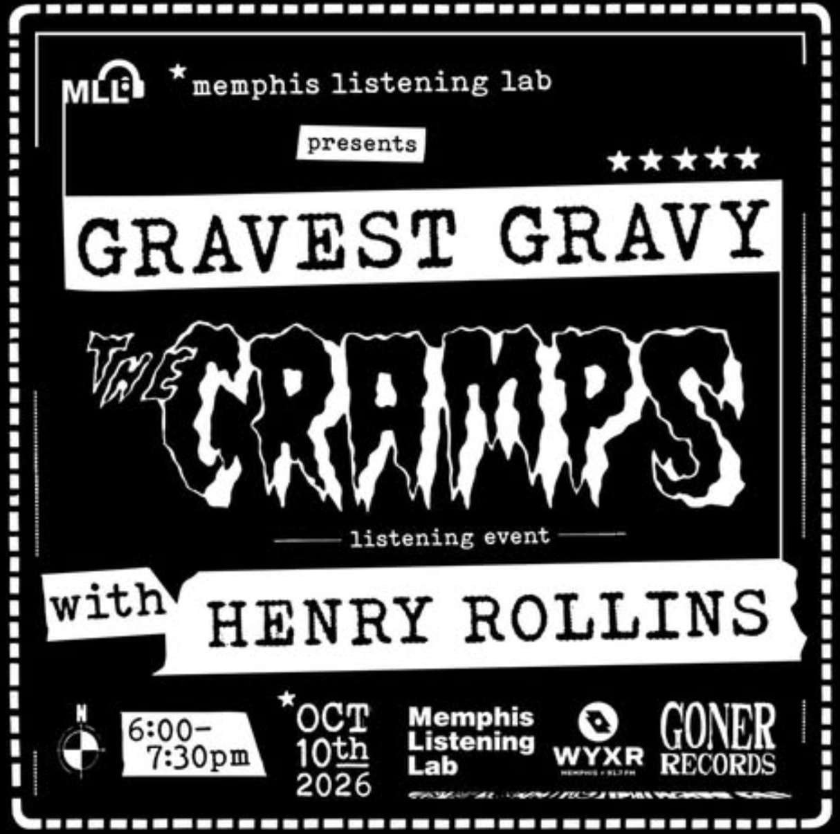 The Cramps "Greatest Gravy" Listen Up Session w/Henry Rollins (SOLD OUT)
