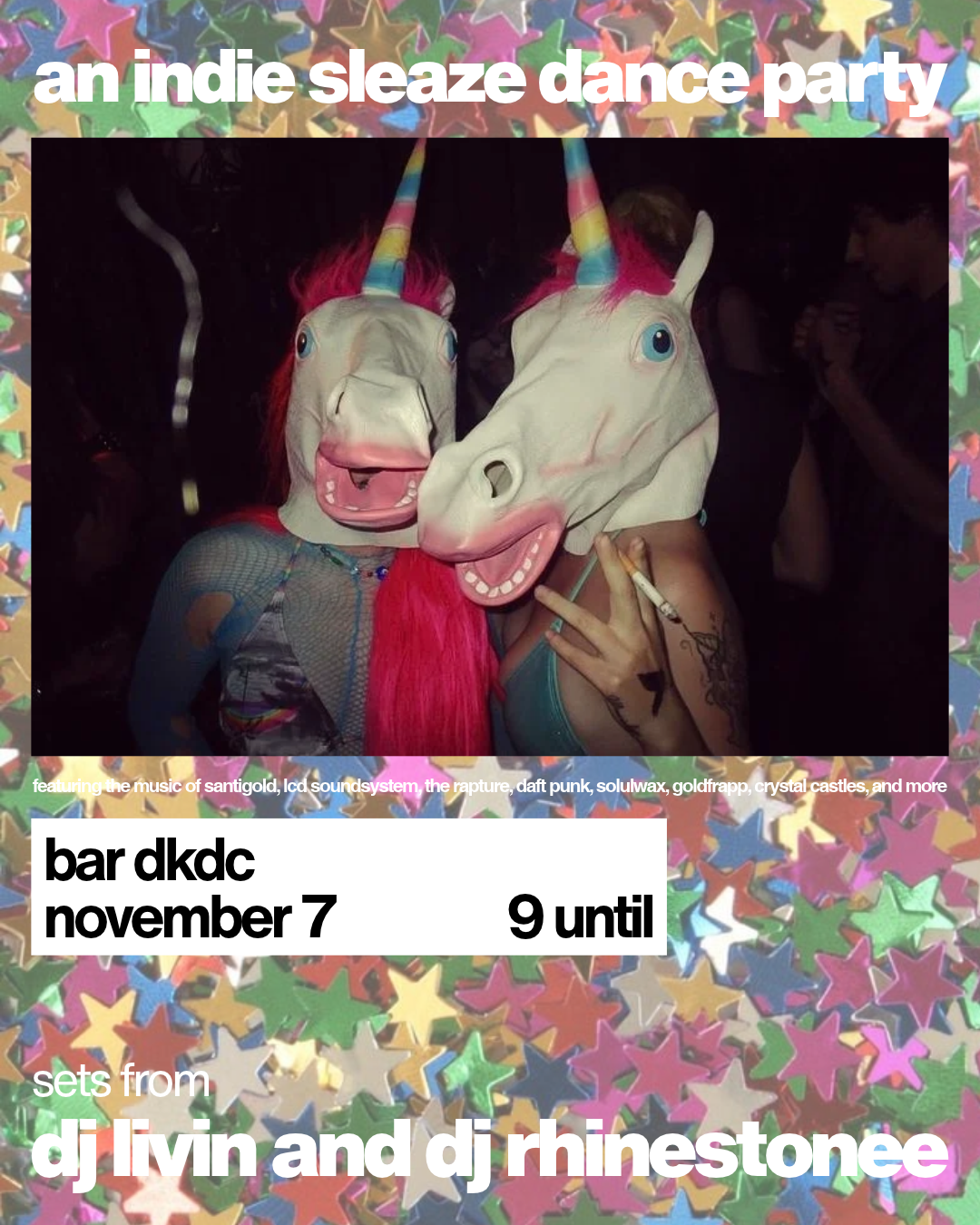 An Indie Sleaze Dance Party: DJ Livin, DJ Rhinestonee