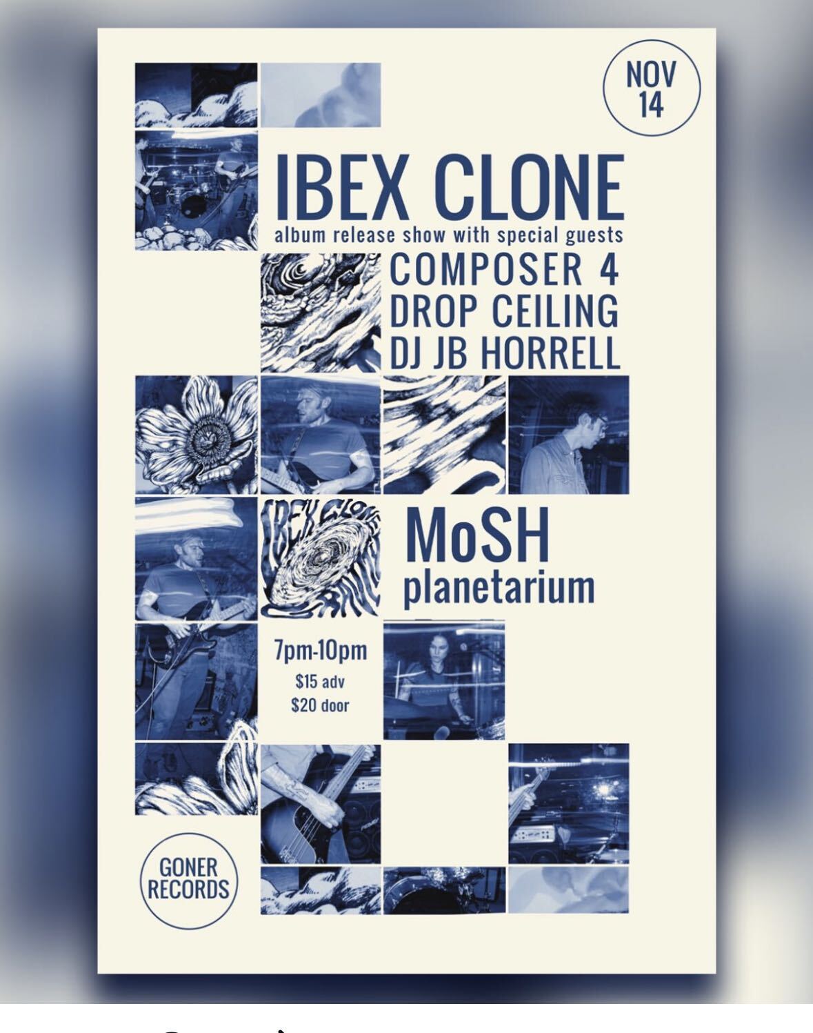 Ibex Clone Album Release Show: Ibex Clone, Composer 4, Drop Ceiling, DJ JB Horrell