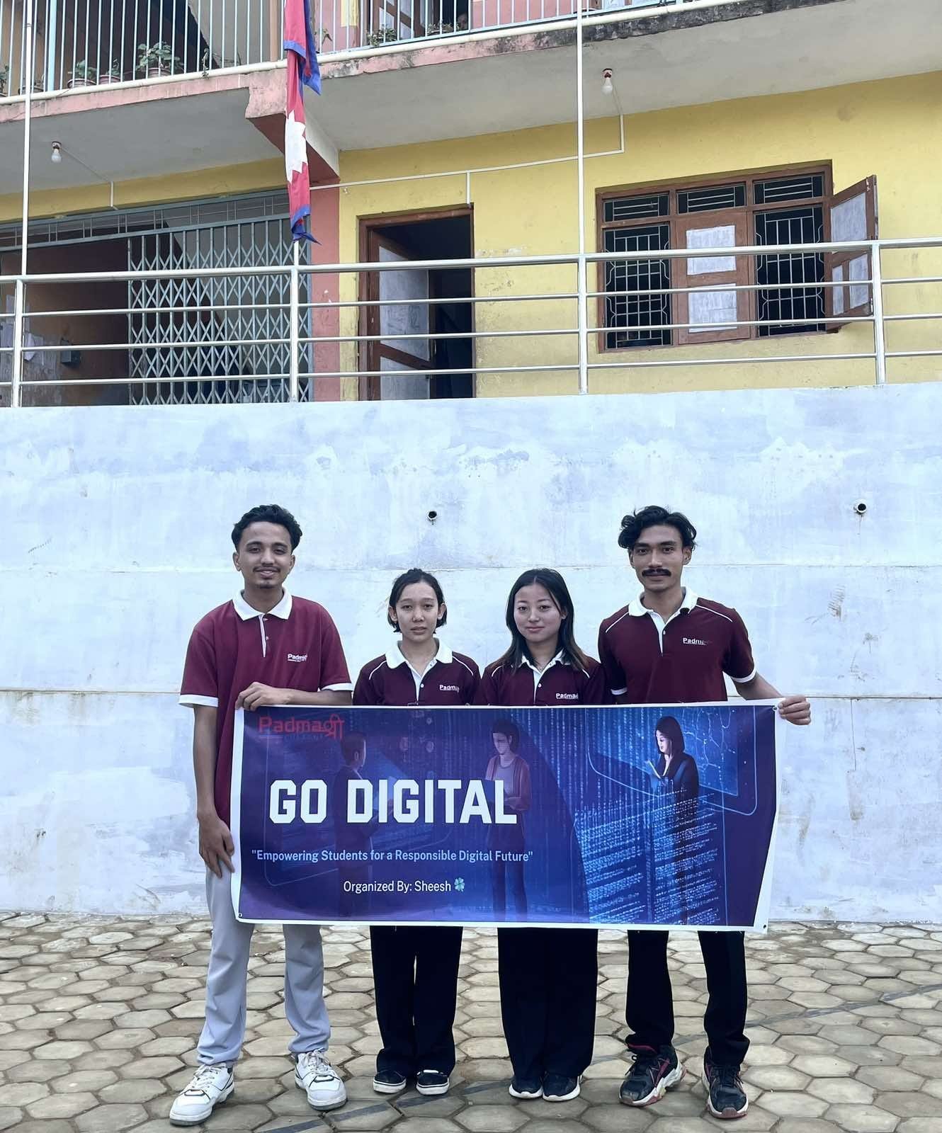 Digital Awareness Program at Pokra Secondary School conducted by Team Sheesh