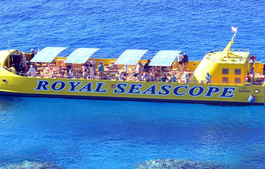 Passenger boat or excursion vessel travelling on Egyptian waters Excursion boat travelling on the water