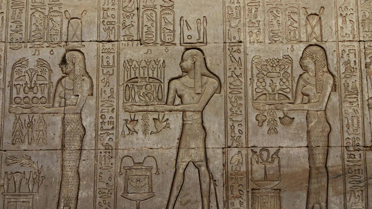 Ancient Egyptian temple monuments in Luxor