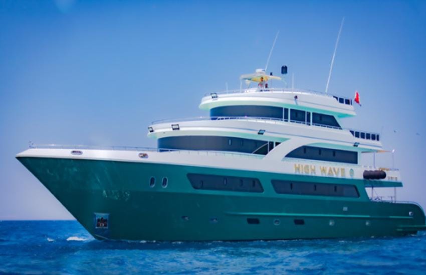 Passenger boat or excursion vessel travelling on Egyptian waters — river scenery