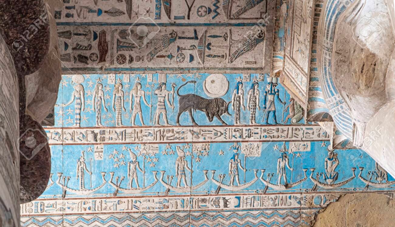 Ancient Egyptian temple monuments in Luxor