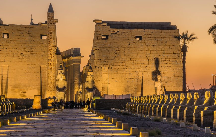 Ancient Egyptian temple monuments in Luxor