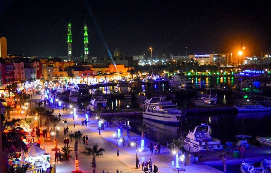 Urban, marina or visitor-attraction scene in an Egyptian destination Visitor attraction or city scene in Egypt