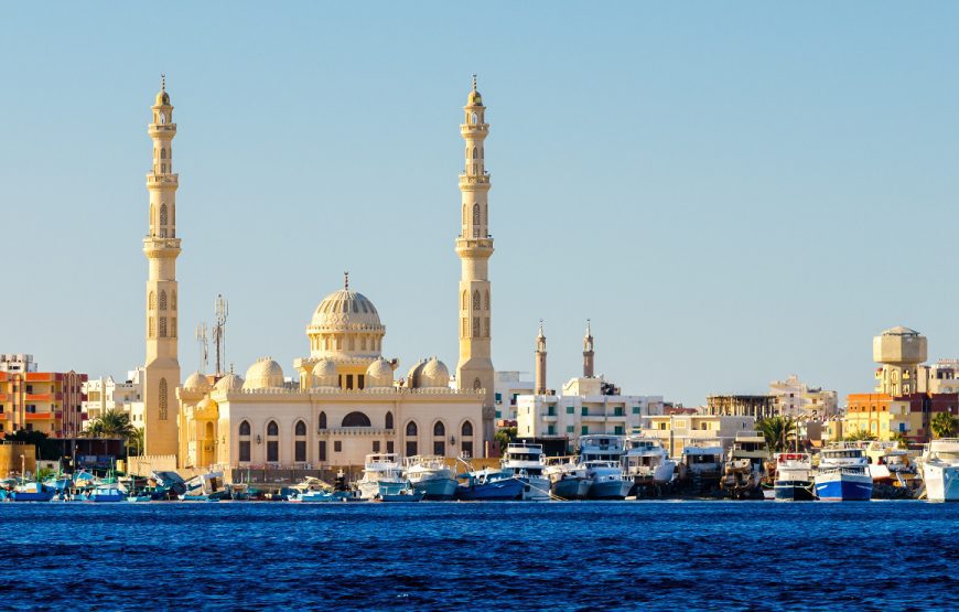 Urban, marina or visitor-attraction scene in an Egyptian destination Visitor attraction or city scene in Egypt