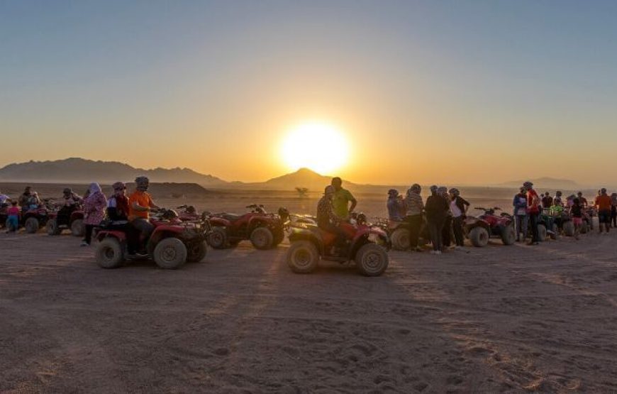 Quad-bike excursion across the Egyptian desert Quad-bike excursion across the Egyptian desert