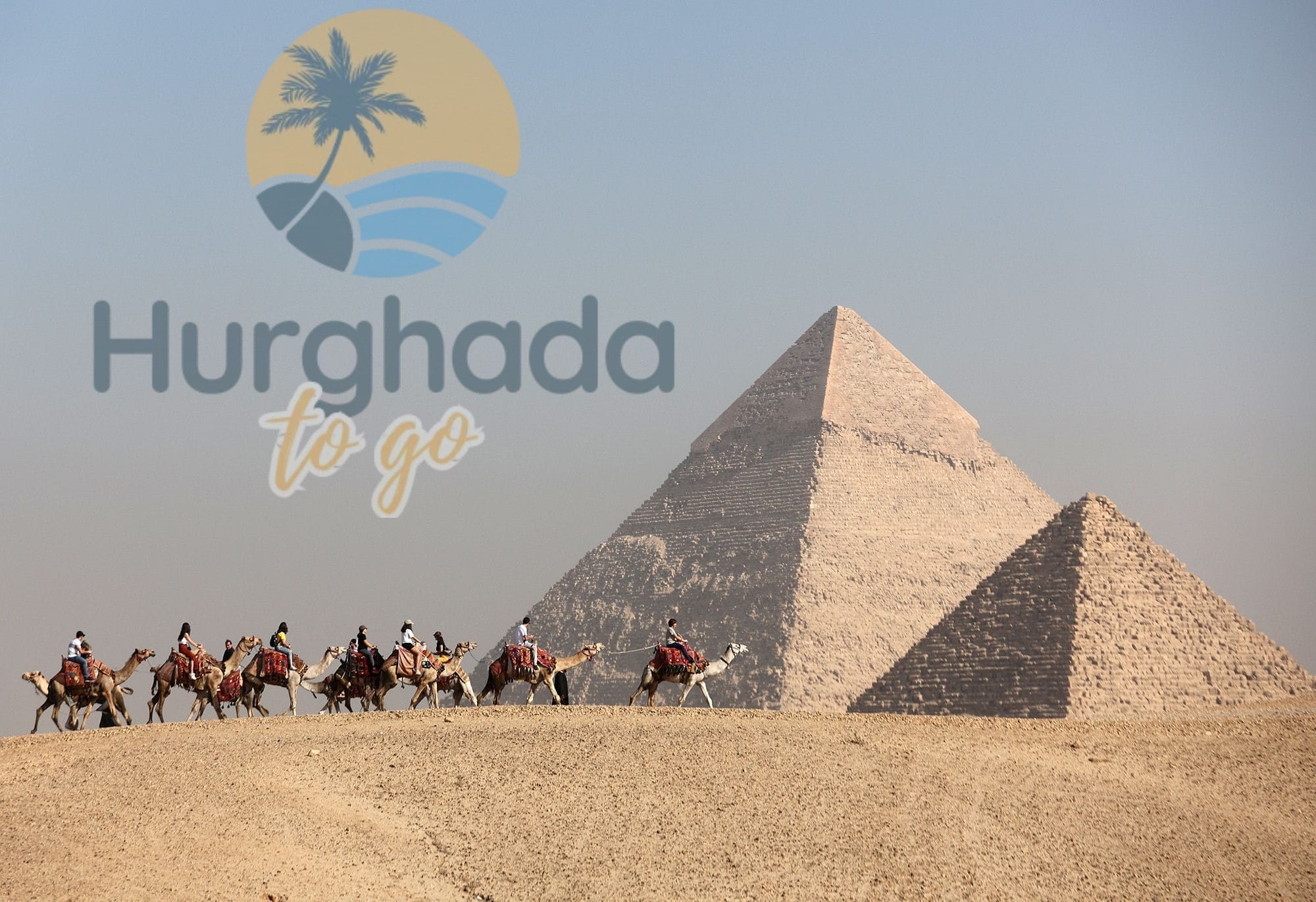 Giza pyramids and Sphinx in the Egyptian desert Giza pyramids and Sphinx in the Egyptian desert