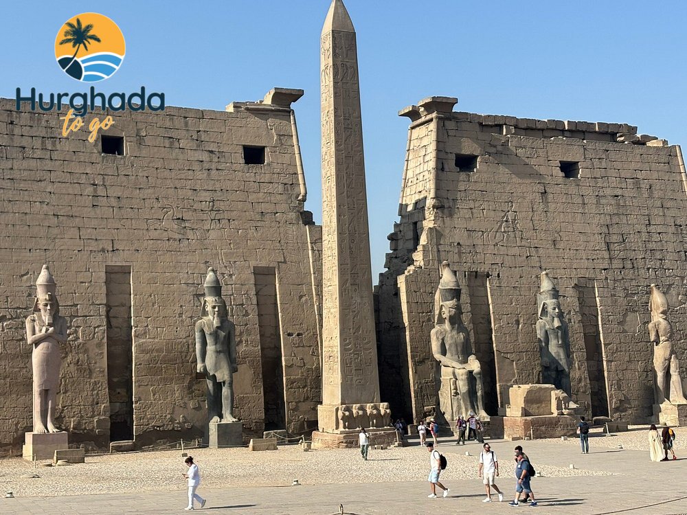 Ancient Egyptian temple architecture, carvings or monumental statues in the Luxor region Ancient Egyptian temple monuments in Luxor