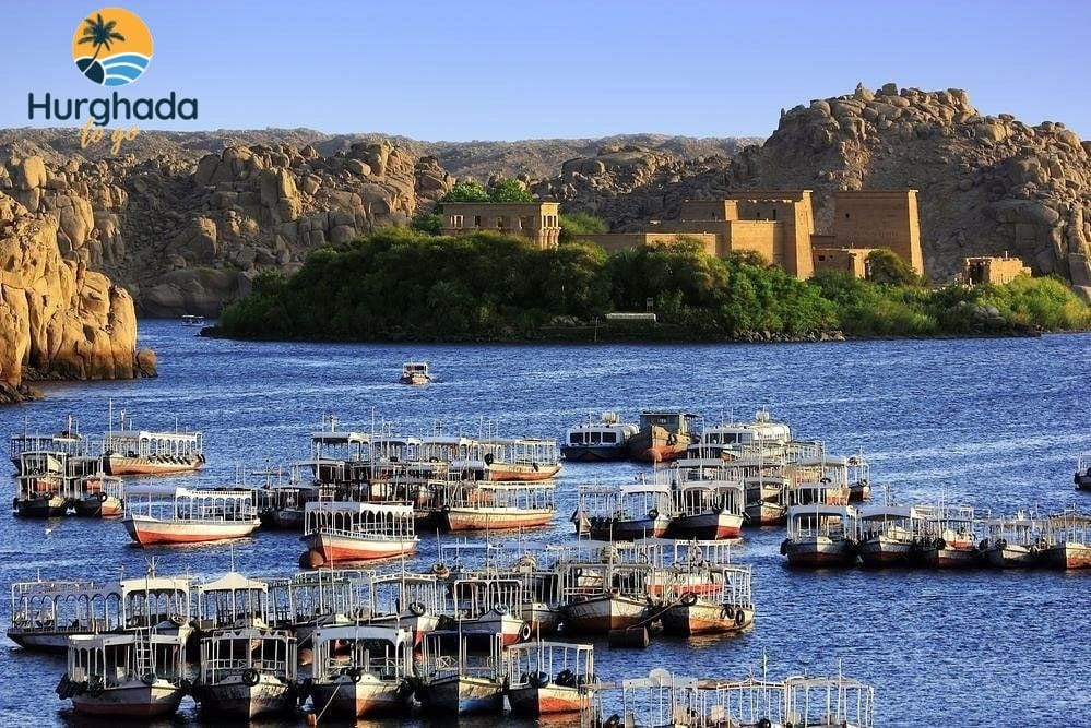 Passenger boat travelling on Egyptian waters