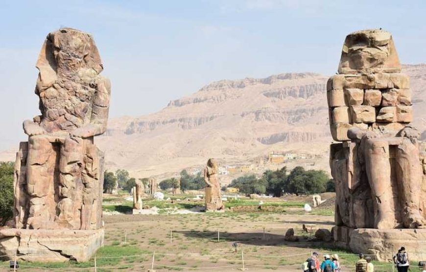 Ancient Egyptian temple monuments in Luxor Ancient Egyptian temple monuments in Luxor