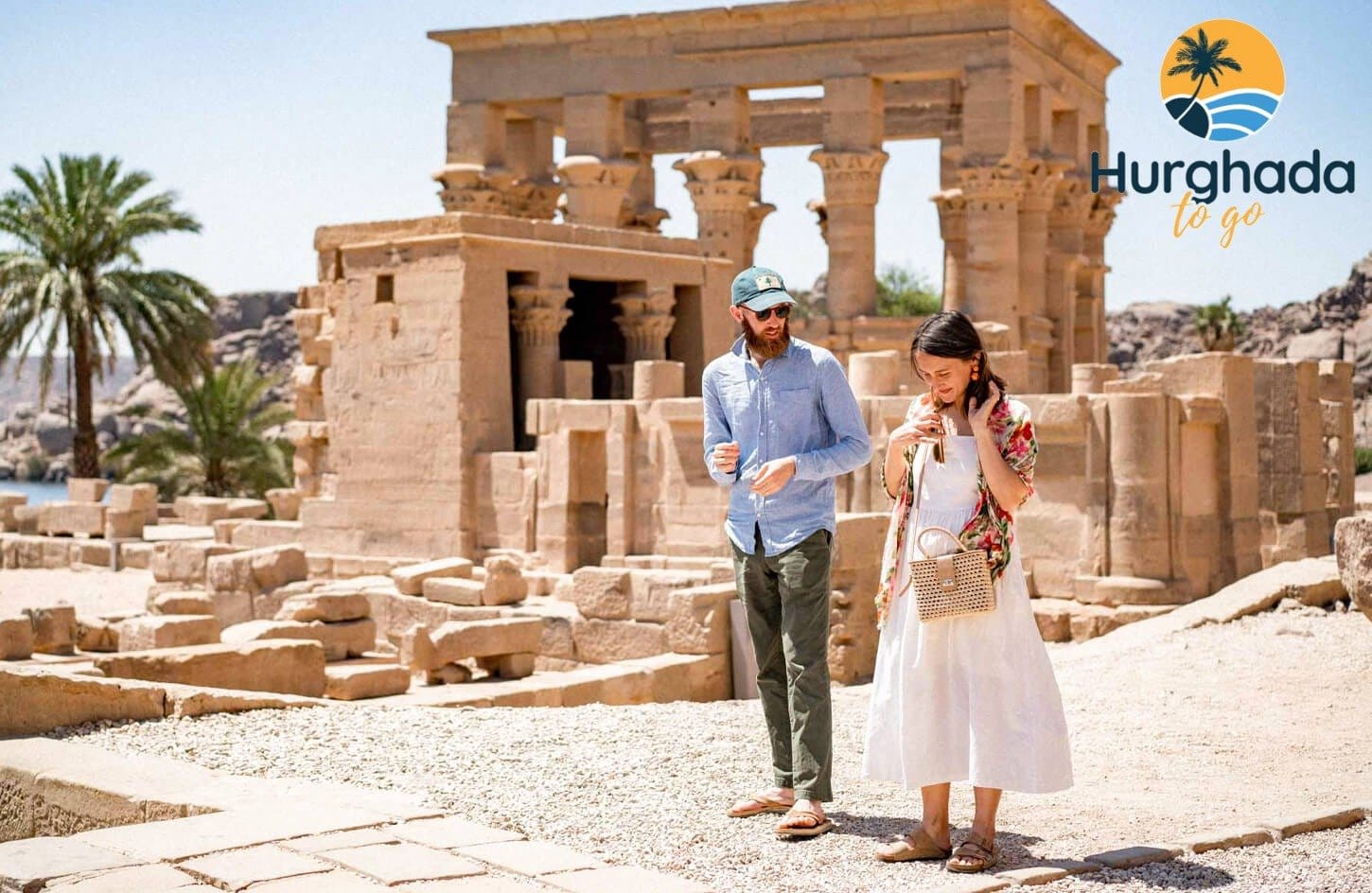 Visitors at Philae Temple