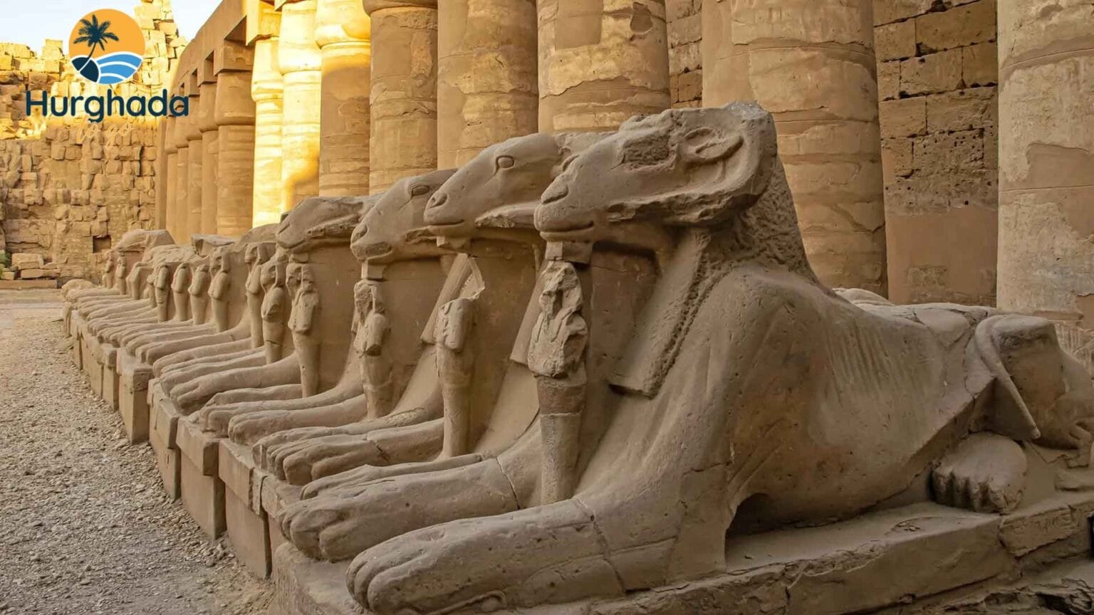 Ancient Egyptian temple monuments in Luxor Ancient Egyptian temple monuments in Luxor
