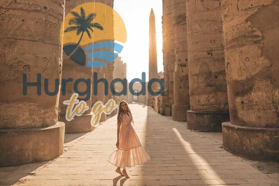 Ancient Egyptian temple monuments in Luxor