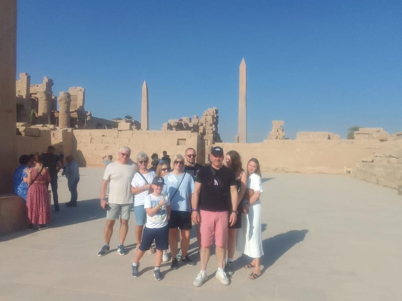 Ancient Egyptian temple monuments in Luxor