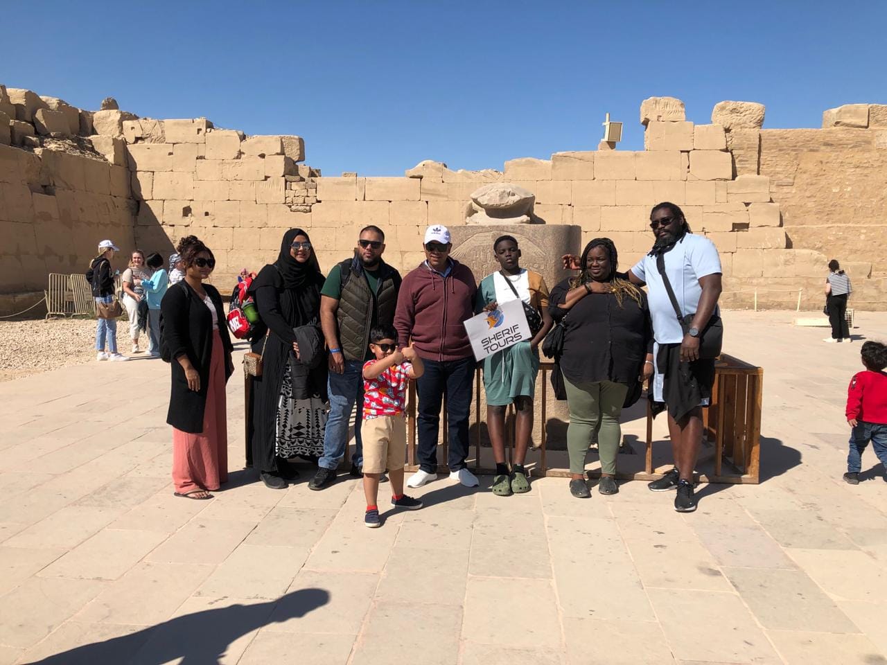 Ancient Egyptian temple monuments in Luxor