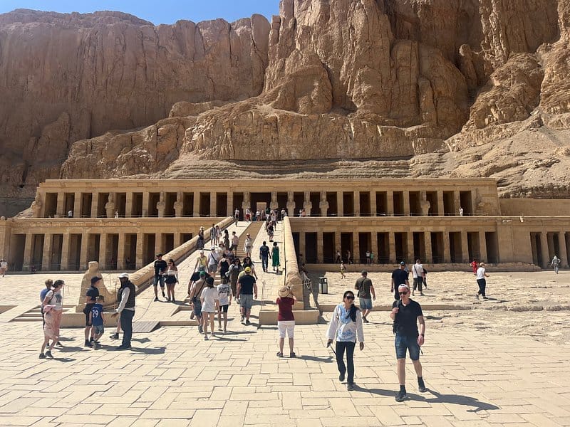 Ancient Egyptian temple monuments in Luxor