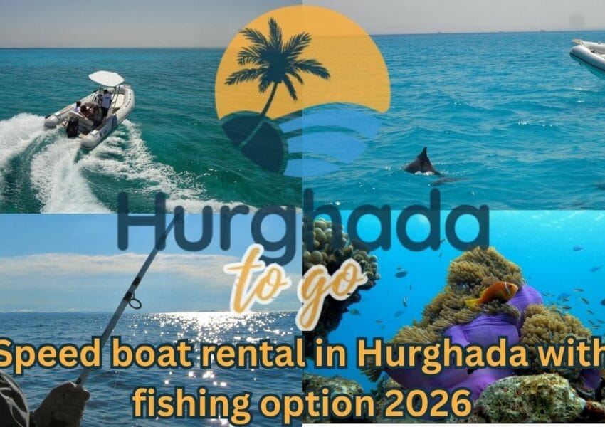 Speed boat rental in Hurghada with fishing option