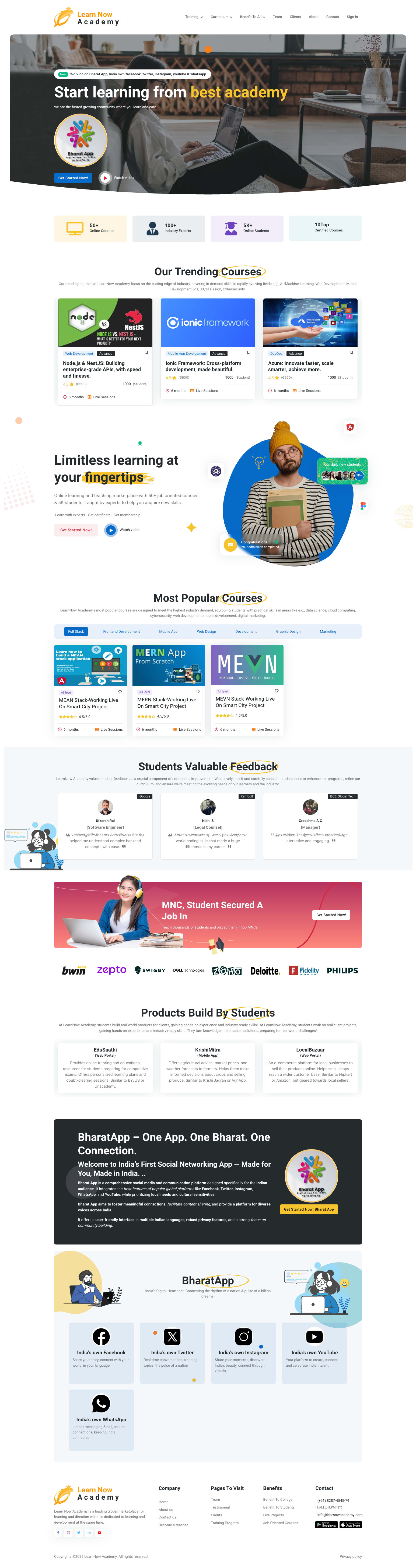 Learn Now Academy desktop