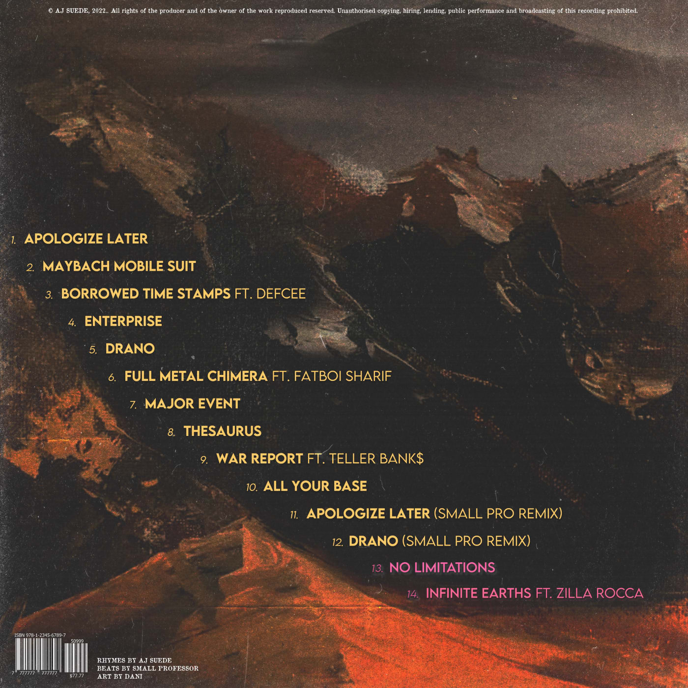 Hundred Year Darkness — Back
