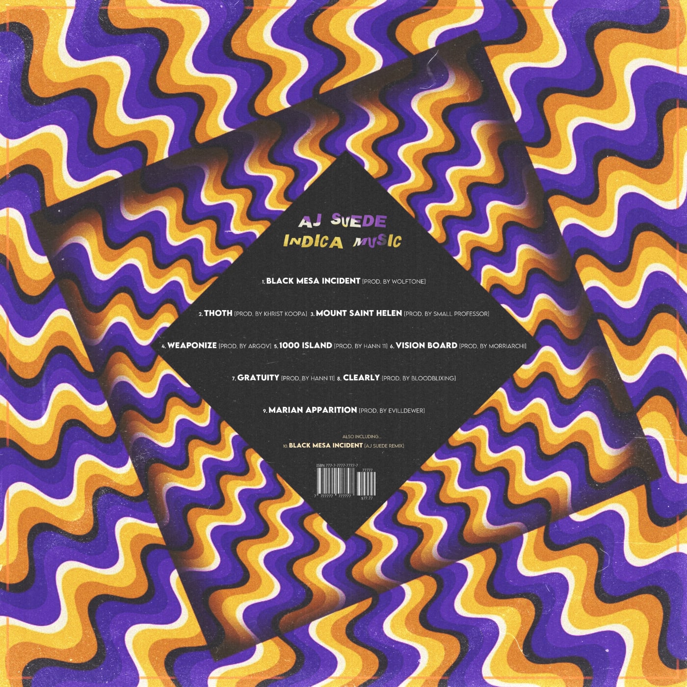 Indica Music — Back