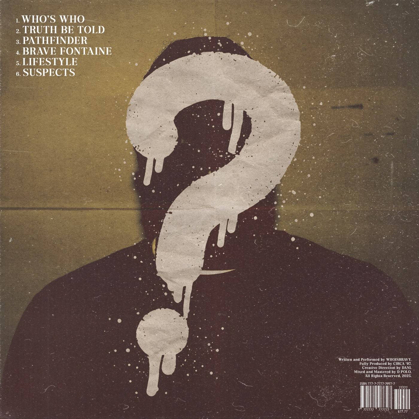 Wit Tha Who's Who — Back