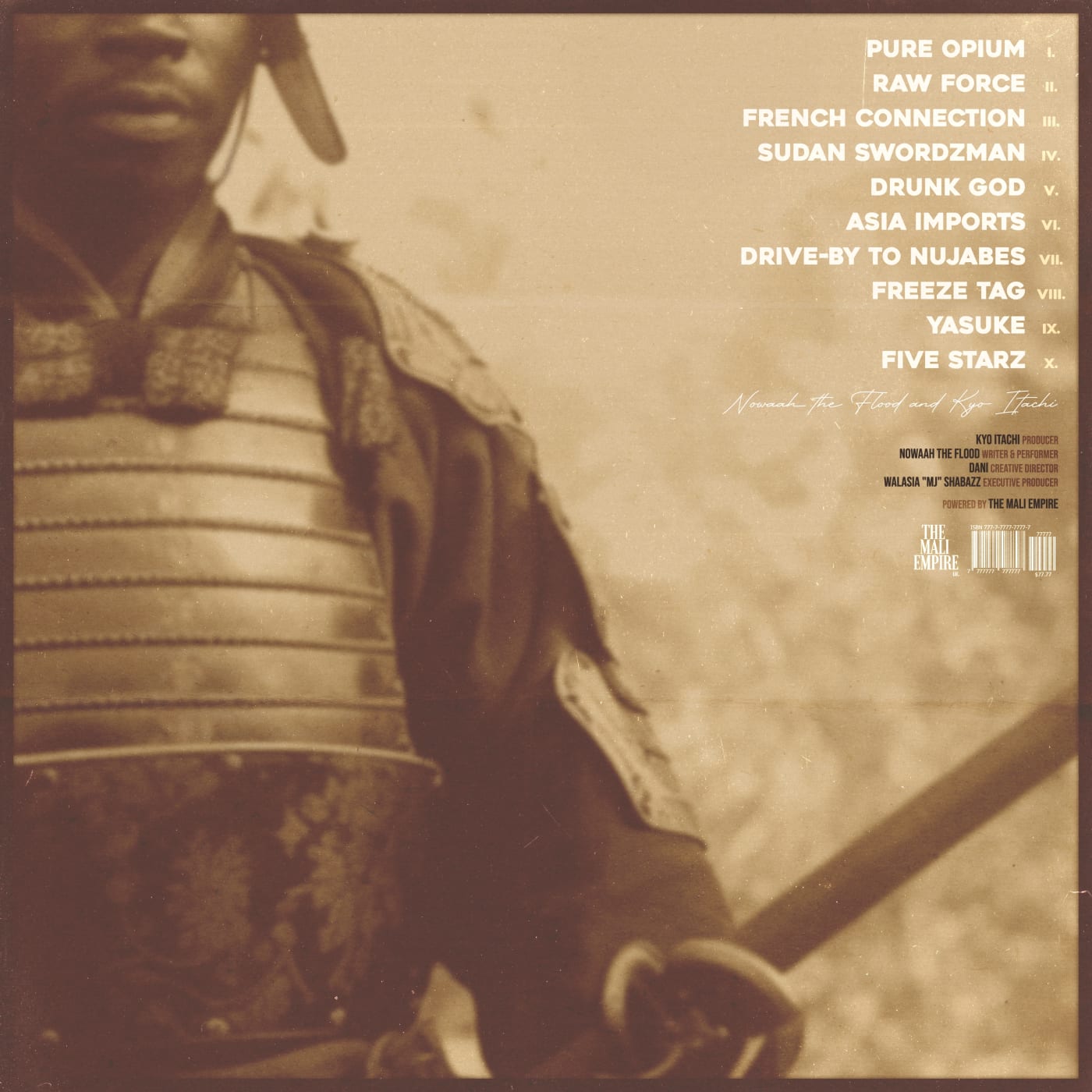Sudan Samurai Scrolls — Back