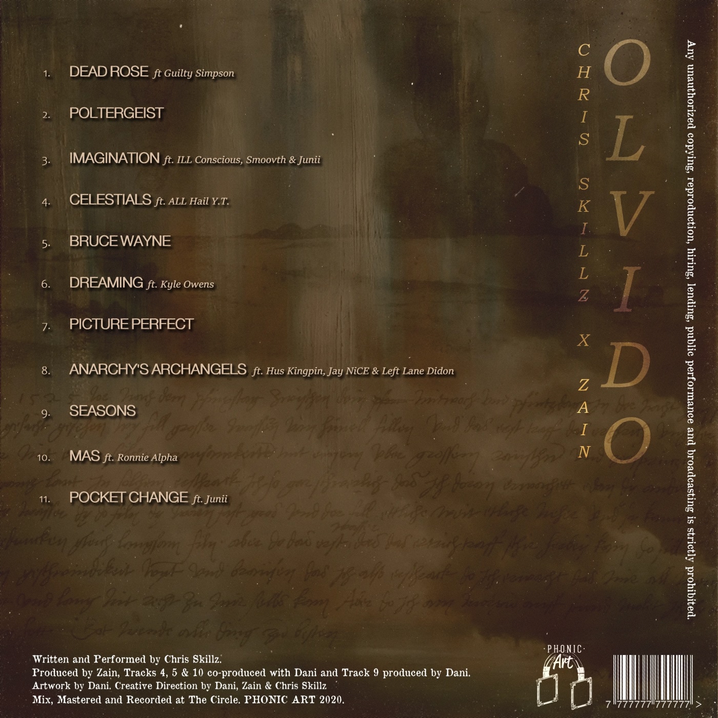 Olvido — Back