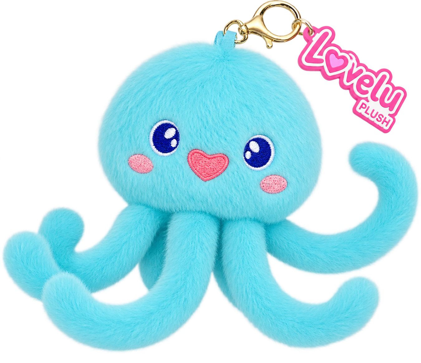 pulpo azul llavero