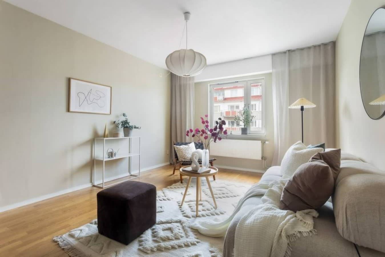Furnished apartment interior in Hallonbergen, Sundbyberg