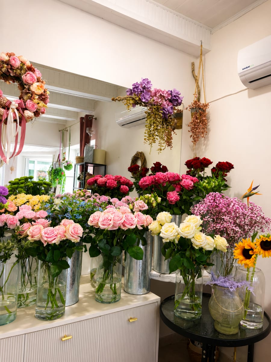 Wnętrze atelier Patio Deco & Flowers