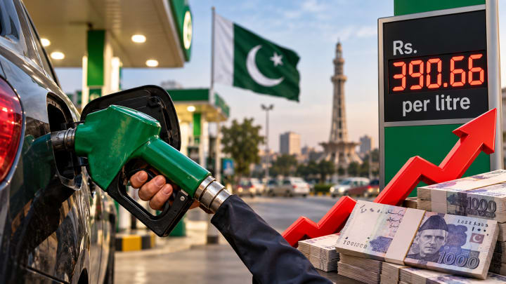 Petrol Price in Pakistan increases to Rs. 390.66 per litre in October 2026