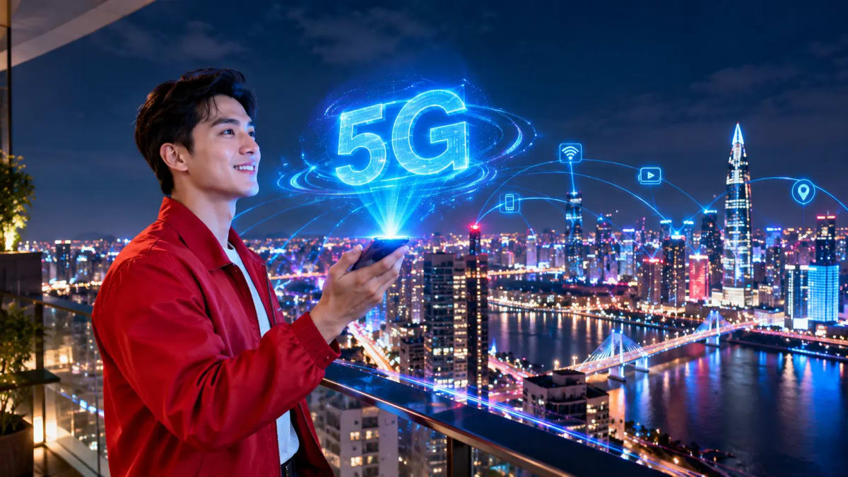 Điện thoại hiển thị biểu tượng 5G khi dùng mạng Viettel