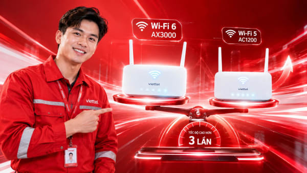 So sánh gói NETVT01 và NETVT2 Viettel: tốc độ, modem WiFi 6 và giá cước