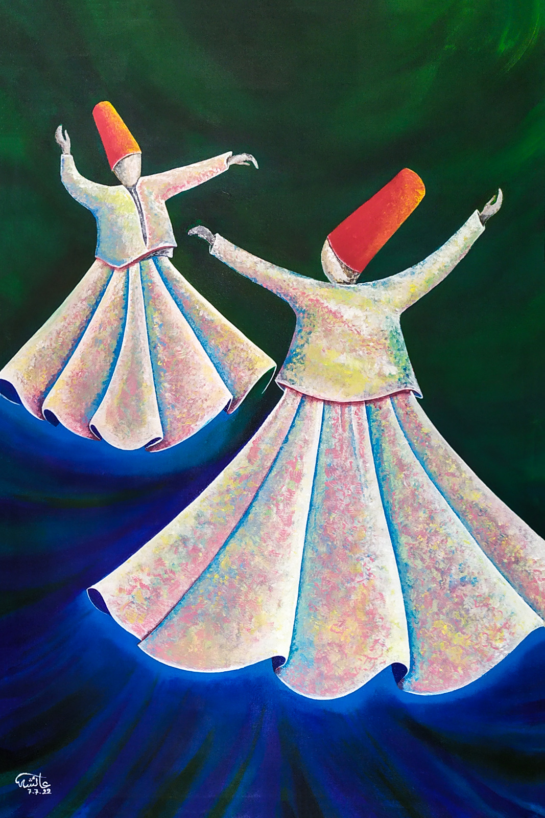 Sufi painting smudge