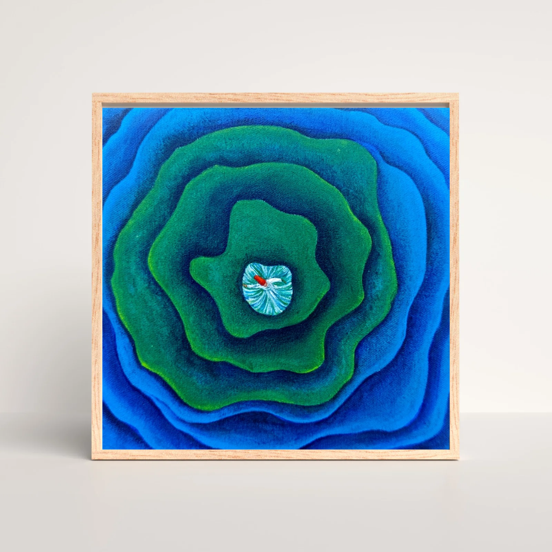 The Final Whirl, 8 x 8 inches