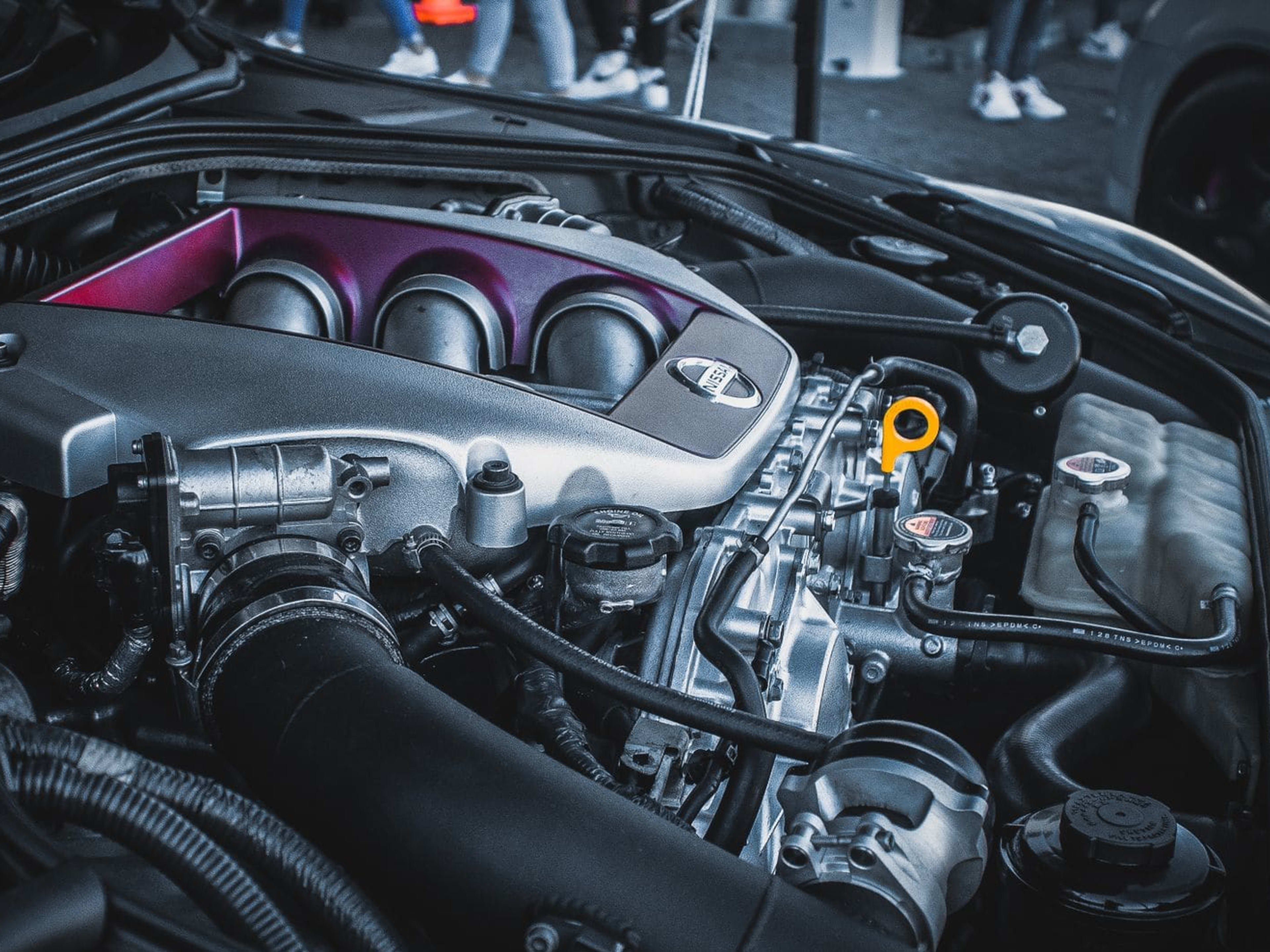 Photograph illustrating Engine Bay Cleaning