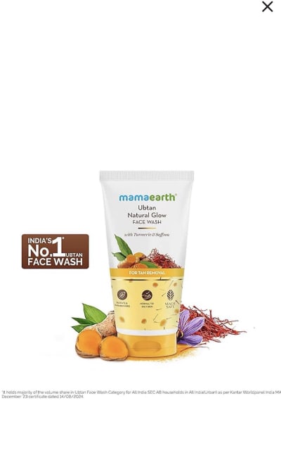 Mamaearth Ubtan Natural Glow FACE WASH 